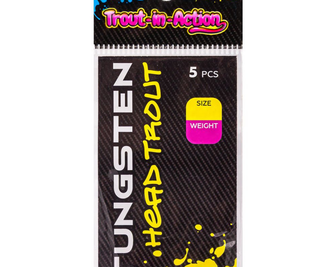 Вольфрамовая головка Namazu Pro Tia Tungsten Head Trout, р.3,3, вес 0,3г, цв. чёрный (5шт) - изображение 1 