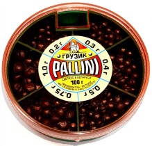 Набор грузов PALLINI — 100гр (0,2/0,3/0,4/0,5/0,75/1,0 мягкий свинец)