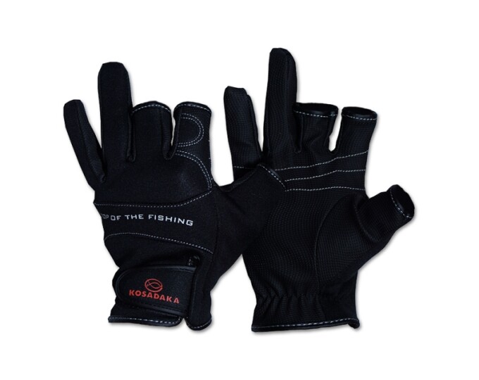 Перчатки Kosadaka неопрен Fishing gloves-21 обрез. 3 пал. чёрн. р. XXL - изображение 1