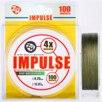 Леска плетеная Zander Master IMPULS x4 0.10mm 100m (Green)