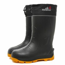 Nordman Quaddro сапоги утепленные вкладышем из меха с манжетой, шипованные, Черный/желтый 47 (-50)