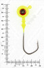 Джиг крашеный ШАР 18гр. (крючок VD-079 №4/0) (3шт.) цвет 02 (желтый) - изображение 3