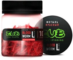 Мотыль искусственный ZUB BLOODWORM красный
