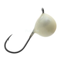 Мормышка вольфрамовая ДРОБИНКА с ушком (обмазка) 5,5мм *White (фосфор)