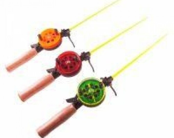 Удочка зимняя Три Кита ТЕХНО 75мм (ручка пробка, хлыст поликарбонат) Ассорти - изображение 1 