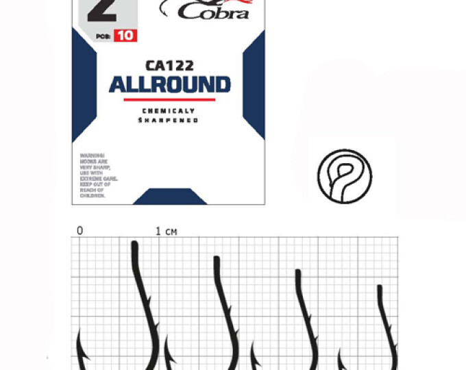 Крючки Cobra Allround OKIAMI (CA122) №08 (10шт.) - изображение 1 