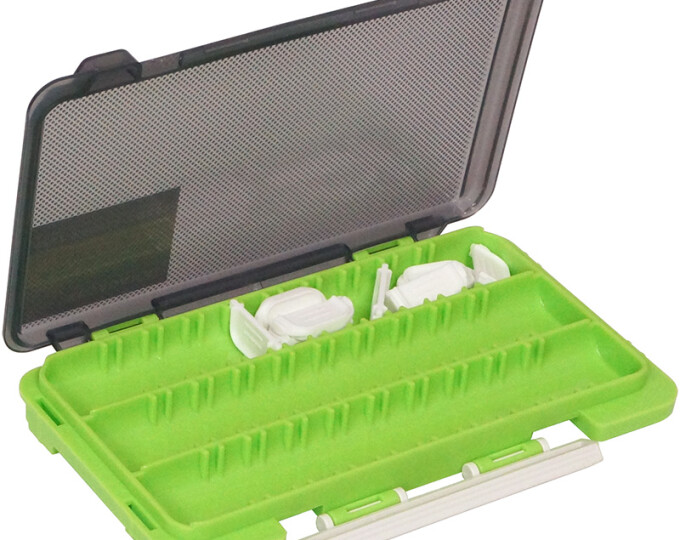 Коробка Kosadaka TB-S63A продольные секции + доп. вставки (175х105х20мм) Green - изображение 2