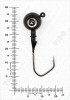 Джиг крашеный ШАР 14гр. (крючок VD-079 №2/0) (3шт.) цвет 04 (черный) - изображение 3