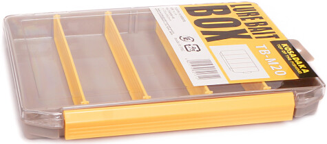 Коробка Kosadaka Lure Bait Box для приманок (4 поперечные съёмные вставки, 225х190х28мм)