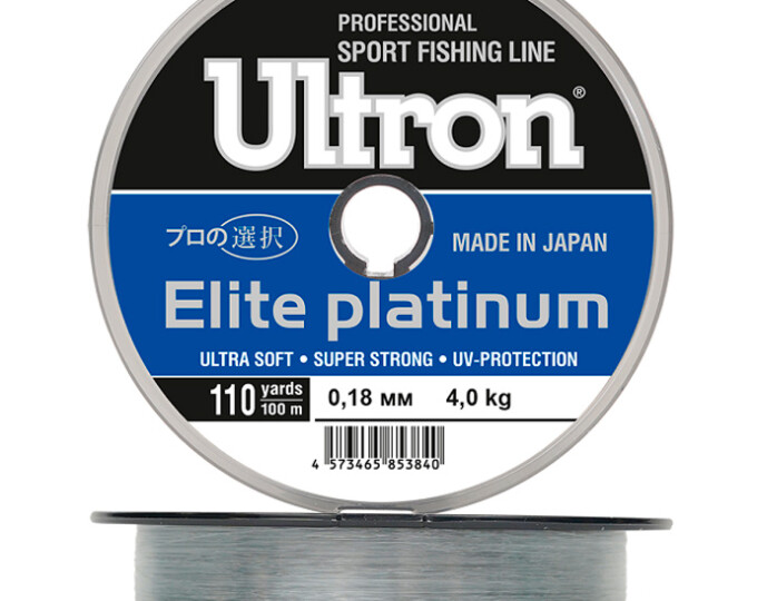 Леска Ultron Elite Platinum 0,14мм 100м (2,3кг) - изображение 1 