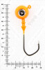 Джиг крашеный ШАР 24гр. (крючок VD-079 №4/0) (3шт.) цвет 03 (оранжевый) - изображение 3