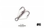 Крючок German Weedless Treble №06 (10) - изображение 1 
