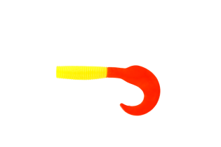 Приманка съедобная ALLVEGA «Flutter Tail Grub» 8см 3,6г (7шт.) цвет solid yellow RT