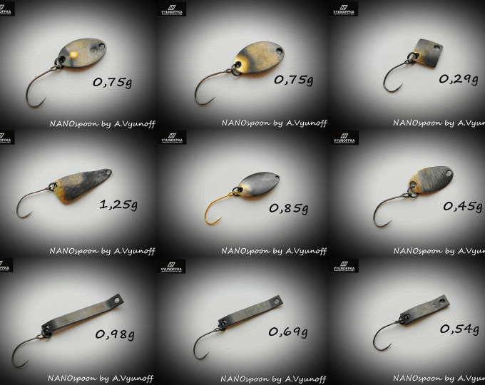 Блесна колеблющаяся Vyunoffka NANOspoon (чернение) - изображение 2