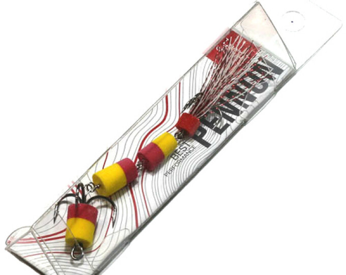 Приманка джиговая Lucky John PENNON 25 (желтый/красный) - изображение 1 