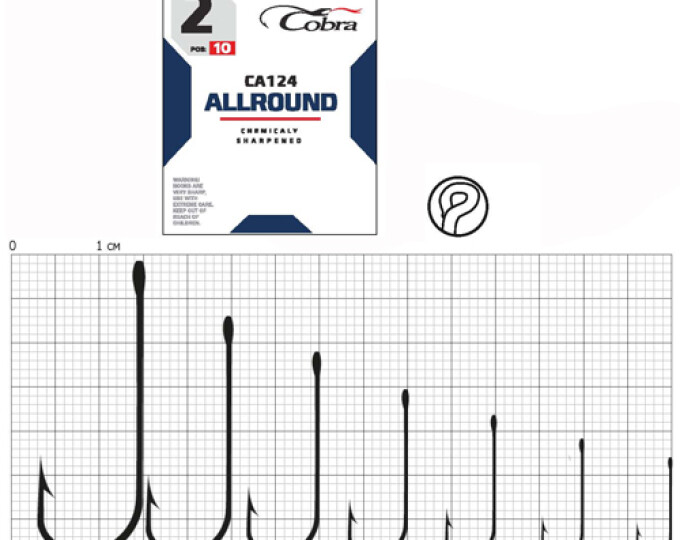 Крючки Cobra Allround ROUND (CA124) №14 (10шт.) - изображение 1 