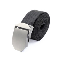 Ремень «Следопыт», без рисунка, 1400*36мм, текстиль, чёрный