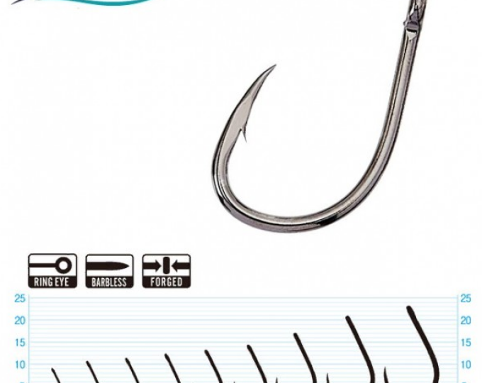 Крючок Owner (50168) «Iseama BL» w/EYE №12 (8шт.) - изображение 1 