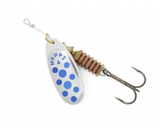 Блесна Mepps COMET PTS 4 Silver/Blue - изображение 1 