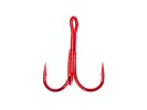Крючок тройной «Сезон Рыбалки» (с круглым поддевом) № 1/0 RED (5шт.) - изображение 1 