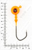 Джиг крашеный ШАР 20гр. (крючок VD-079 №4/0) (3шт.) цвет 03 (оранжевый) - изображение 3