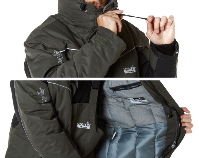 Костюм зимний NORFIN ELEMENT GRAY 04, р.XL - изображение 4