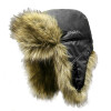 Шапка-ушанка Kosadaka Arctic (плащёвка, волк, цвет чёрный) р.XL - изображение 1 