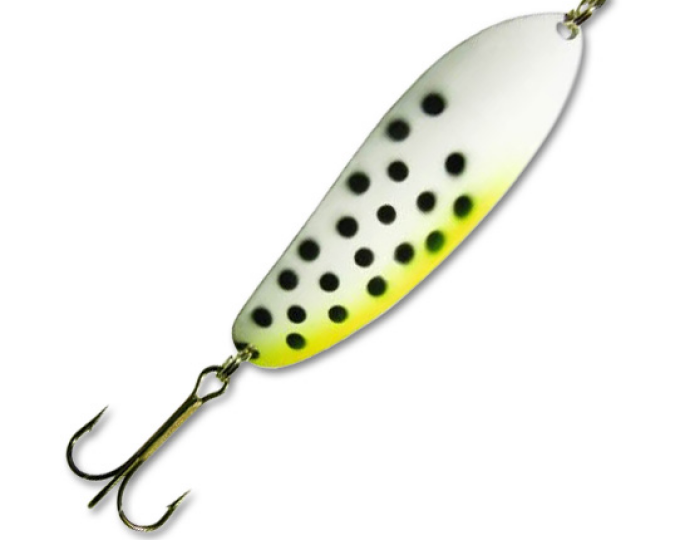 Блесна Kuusamo Taimen 75/25 цвет W/Ye/BL-S - изображение 1 