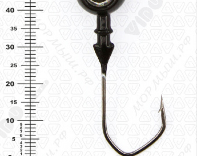 Джиг крашеный ШАР 16гр. (крючок VD-079 №3/0) (3шт.) цвет 04 (черный) - изображение 2