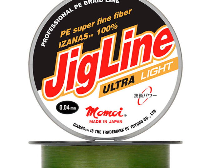 Шнур плетеный JigLine Ultra Light 100м 0,09мм (7,0кг) хаки - изображение 1 