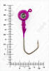 Джиг крашеный ШАР 10гр. (крючок VD-079 №2/0) (3шт.) цвет 06 (фиолетовый) - изображение 3