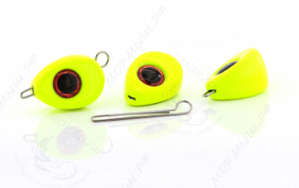 Груз крашеный САПОГ (Чебурашка разборная) 20гр. цвет 02 (желтый)