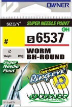 Крючок Owner (56537) «Worm BH-Round» №06 (9шт.)