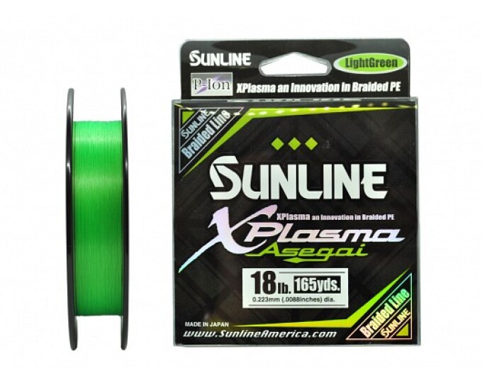 Плетеный шнур Sunline X-Plasma Light Green 150m #1.7/18lb (0.223mm) - изображение 1 