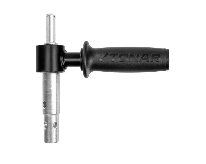 Адаптер под шуруповерт, универсальный АШ.2023.ПК01 (20/23мм, подшипники качения, ручка, барашек) - изображение 1