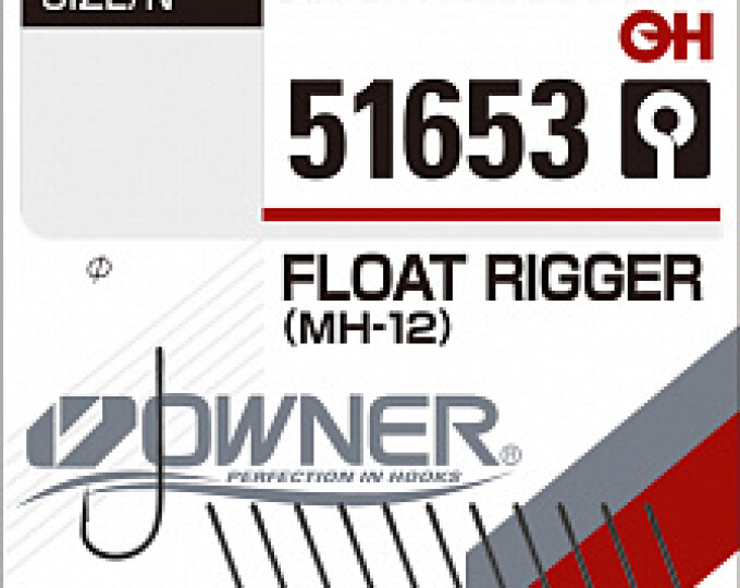 Крючок Owner (51653) «Float Rigger» (MH-12) №12 (13шт.) - изображение 1 