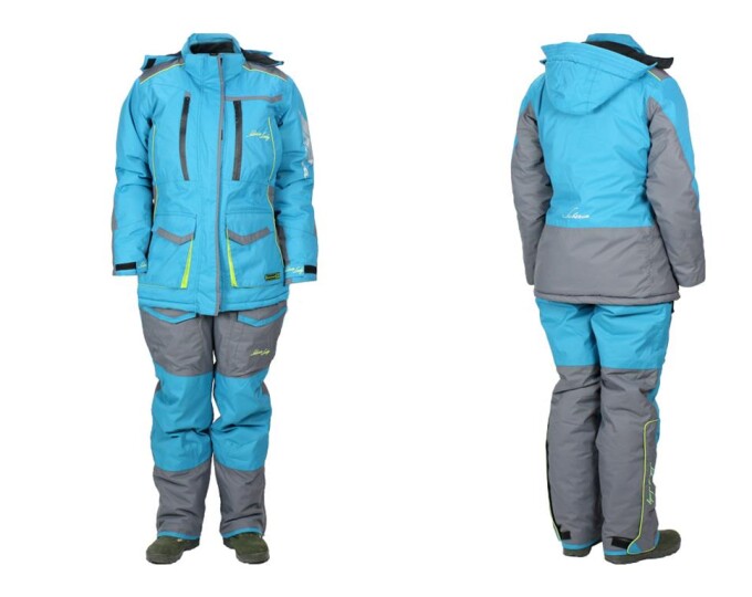 Костюм зимний «SIBERIA LADY» (цвет Бирюза/Серый) р.40-42 рост 158-164 - изображение 3