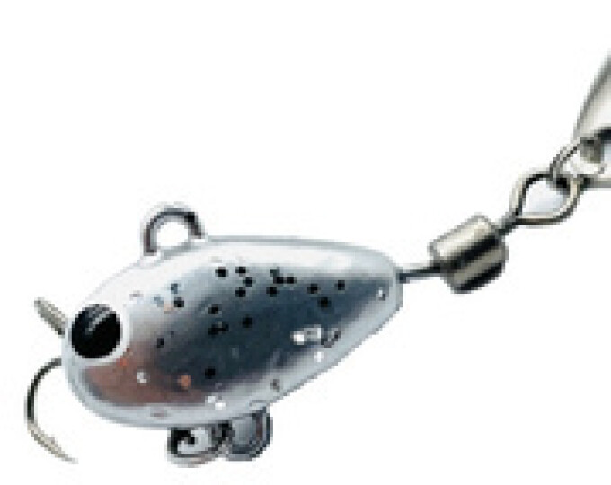 Тейл-спиннер UF-Studio Hurricane 35гр. цвет Silver glitter - изображение 1 