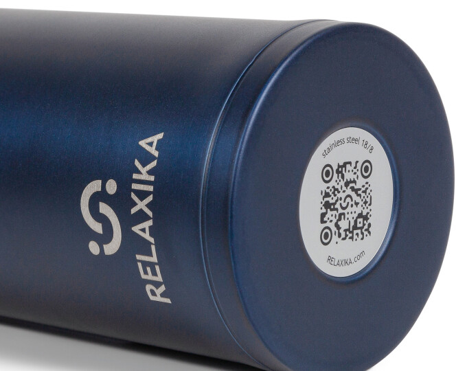 Термокружка Relaxika 701 (0,48л) синяя - изображение 4