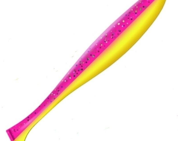 Приманка ZUB-IZI 125мм-5шт, (цвет 023) желто-розовый - изображение 1 