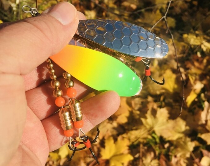 Блесна «Щучья с сотами» 19гр. (золото) - изображение 1 