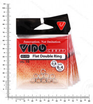 Кольцо заводное Flat Double Ring 6,4*0,8мм (10шт.)
