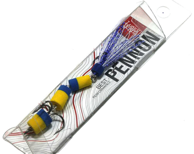 Приманка джиговая Lucky John PENNON 25 (желтый/синий) - изображение 1 