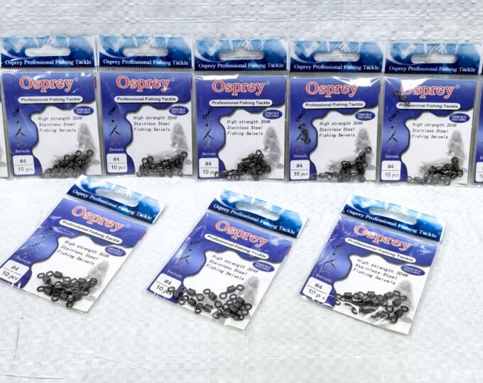 Вертлюг «Osprey» CR002 №07 (рифленый, тест 22кг) (10шт.) - изображение 1 