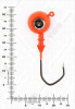 Джиг крашеный ШАР 24гр. (крючок VD-079 №3/0) (3шт.) цвет 01 (красный) - изображение 3