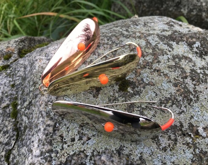 Блесна незацепляйка «Финская с флуошариком» 14гр. (золото) - изображение 1