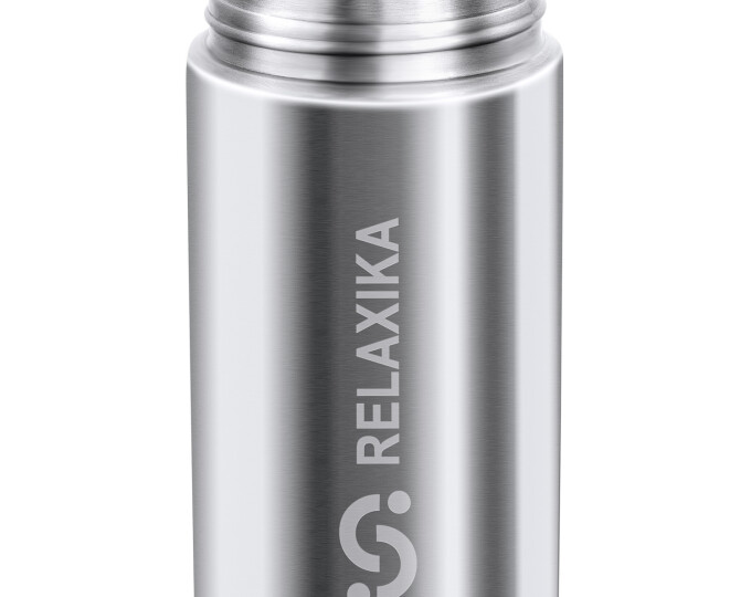 Термос Relaxika 102 (0,75л) 2 чашки, стальной - изображение 2