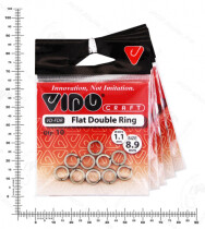 Кольцо заводное Flat Double Ring 10,6*1,4мм (10шт.)