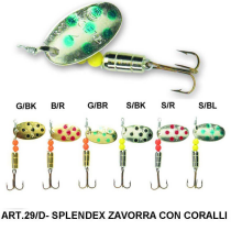 Блесна Panther Martin «Splendex Zavorra con Coralli» 4гр. цвет S/BK