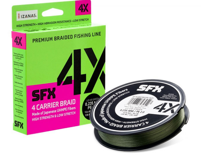 Леска плетеная Sufix SFX 4X 135м 0,128мм (5,5кг) Green - изображение 1 